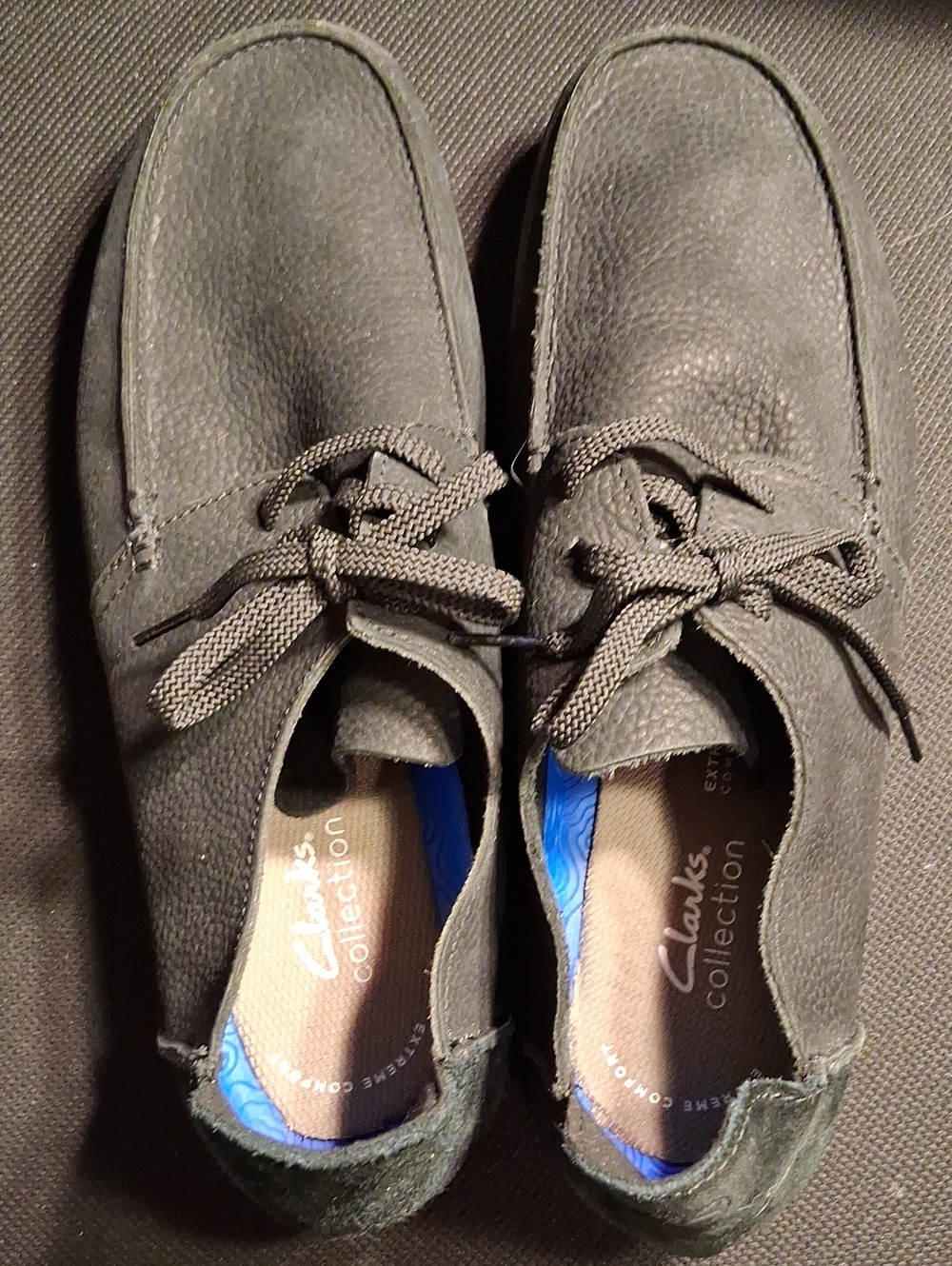 Clarks Collection Men's Gray Suede Casual Lace-Up Shoes - Picture 1 of 8